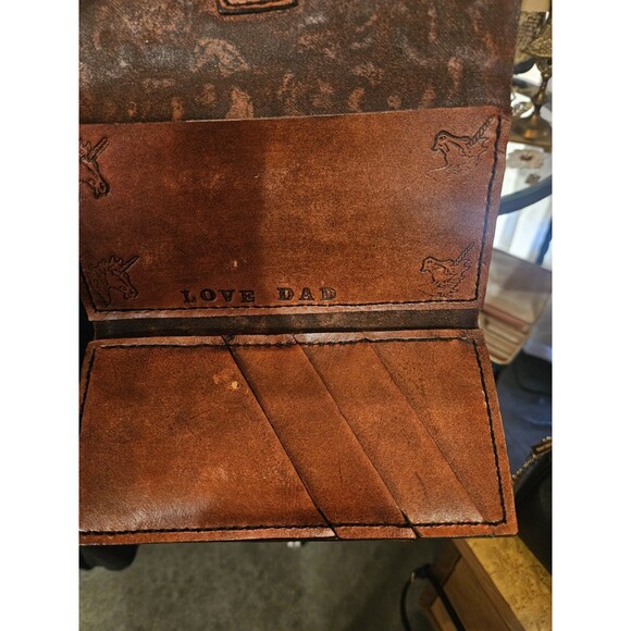 Vintage Handmade Tooled Western Style Wallet - Picture 7 of 7